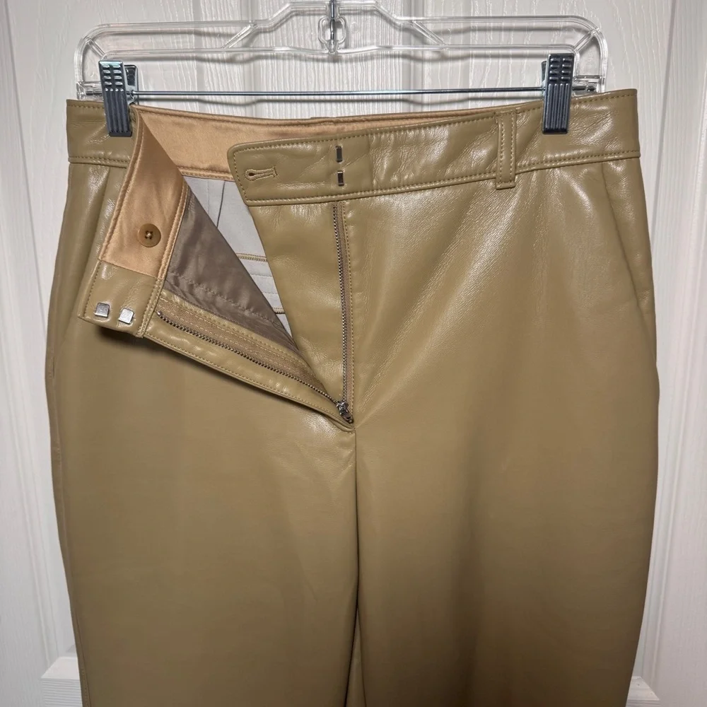 Aritzia Babaton Command Cropped Vegan Leather Straight Leg Pant - Picture 7 of 15
